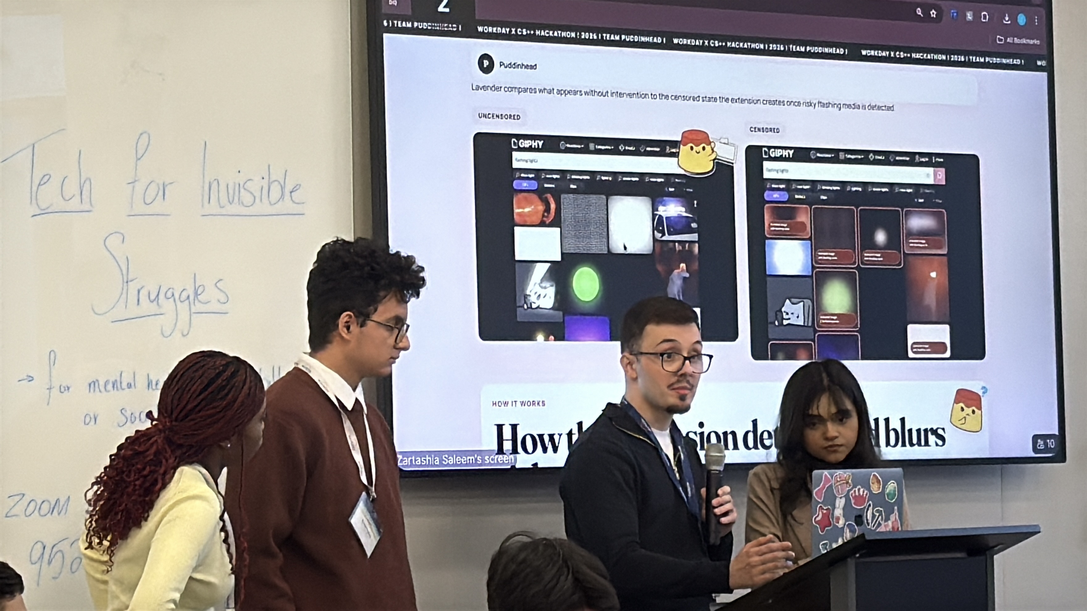 Lavender presentation and demo frame